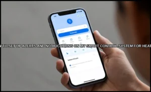 Set up alerts and notifications on my smart contro