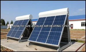 Size a solar air heating system