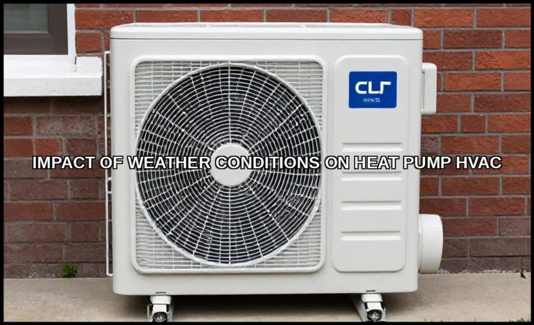 Impact of weather conditions on heat pump hvac