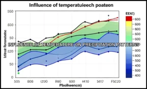 Influence of temperature on precipitation patterns