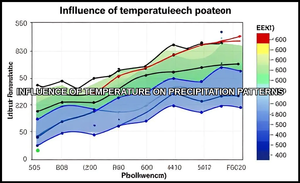 Influence of temperature on precipitation patterns