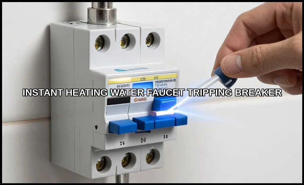 Instant heating water faucet tripping breaker