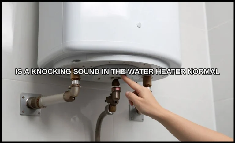 Is a knocking sound in the water heater normal