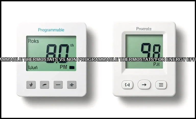 Programmable thermostats vs non programmable therm