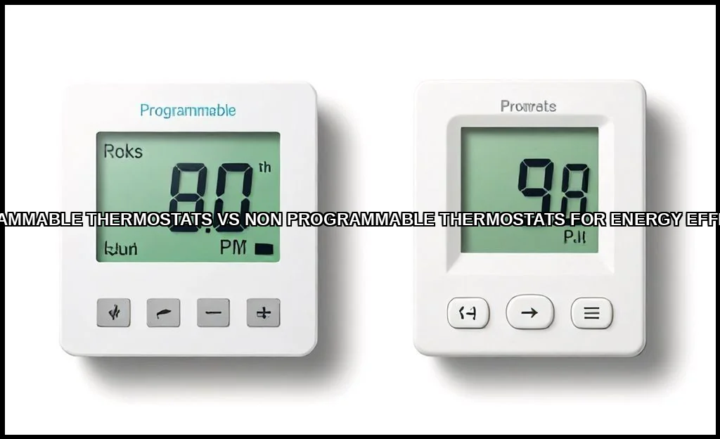 Programmable thermostats vs non programmable therm