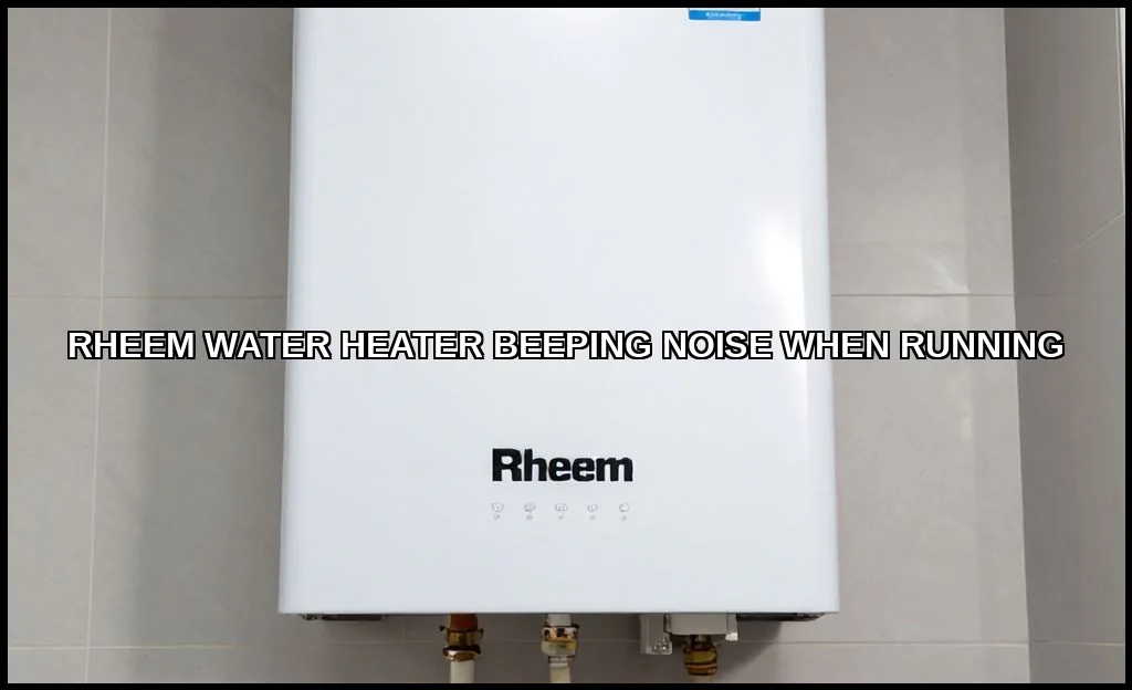 Rheem water heater beeping noise when running