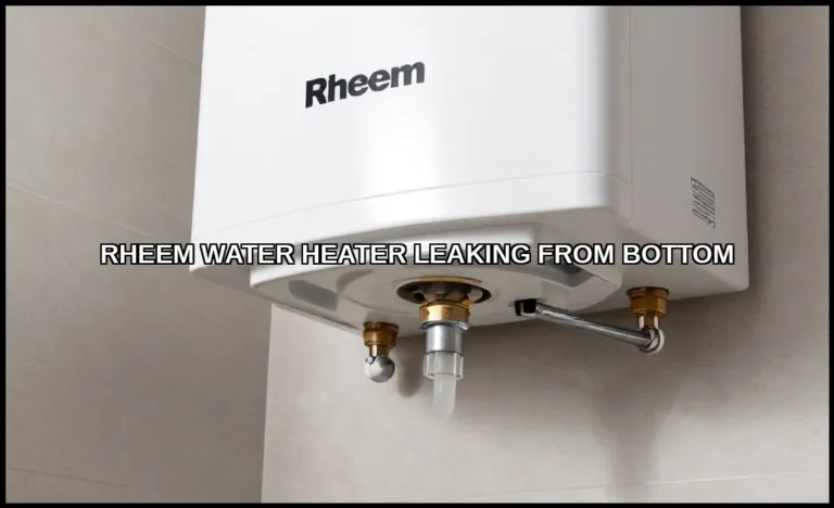 Rheem water heater leaking from bottom