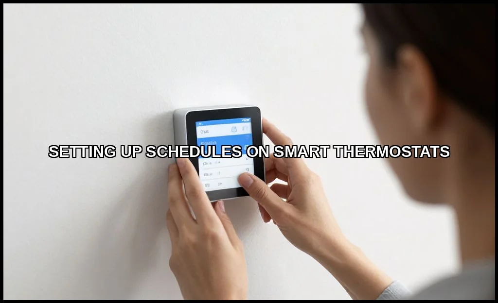 Setting up schedules on smart thermostats