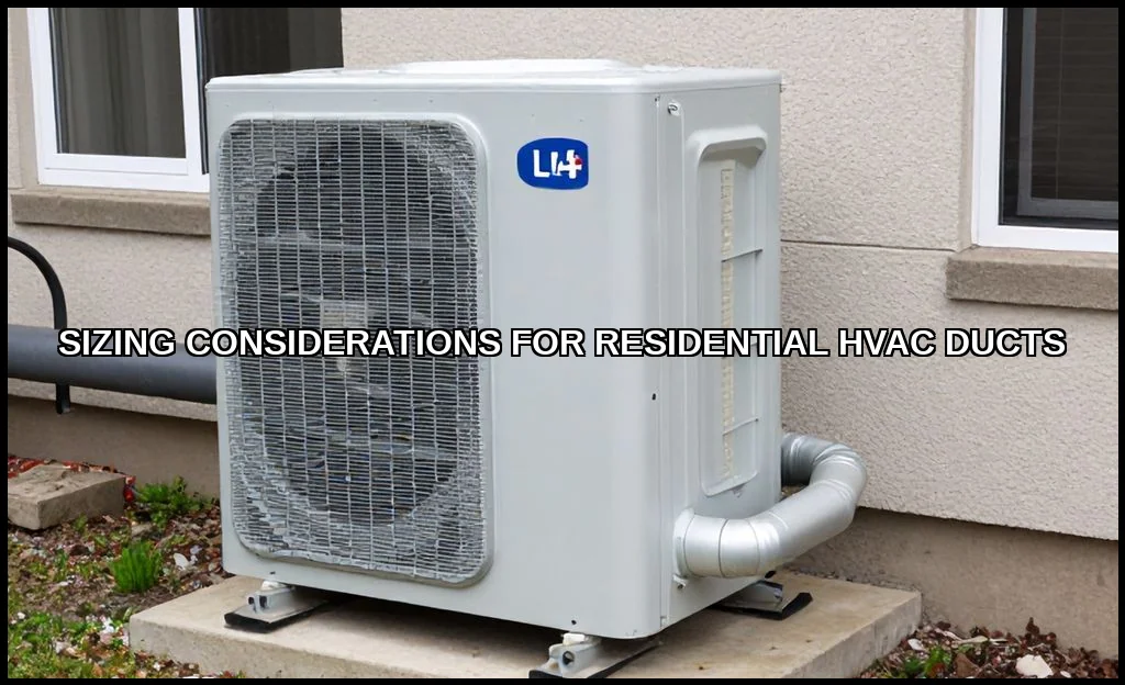 Sizing considerations for residential hvac ducts