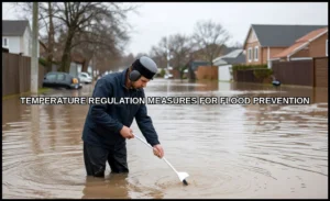 Temperature regulation measures for flood preventi