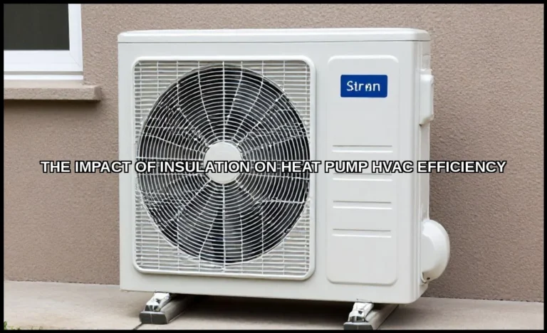 The impact of insulation on heat pump hvac efficie