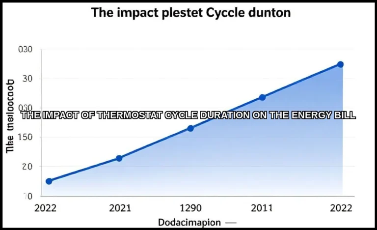 The impact of thermostat cycle duration on the ene
