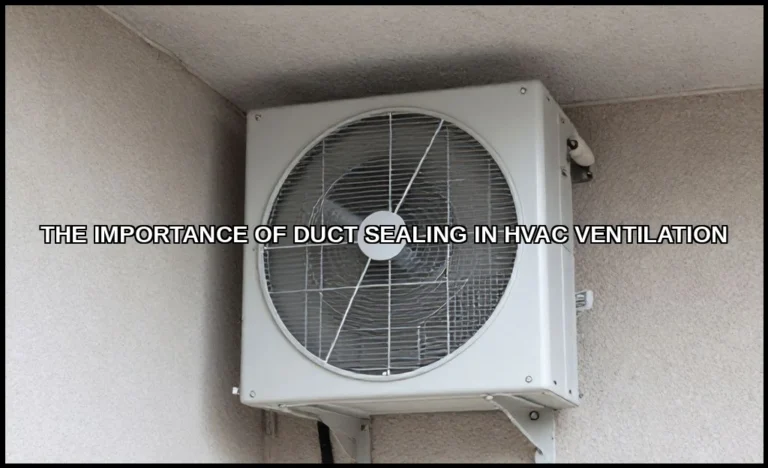 The importance of duct sealing in hvac ventilation