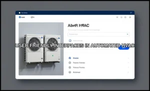 User friendly interfaces in automated hvac