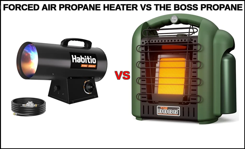 Habitio forced air propane heater vs the boss propane heater