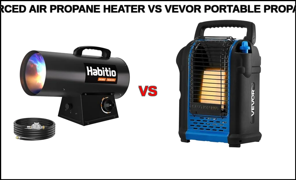 Habitio forced air propane heater vs vevor portable propane 