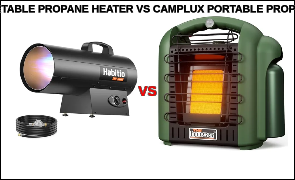 Habitio portable propane heater vs camplux portable propane 