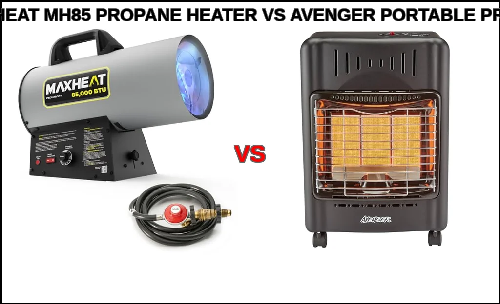 Inokraft maxheat mh85 propane heater vs avenger portable pro