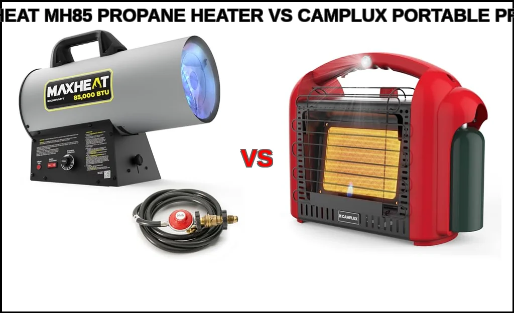 Inokraft maxheat mh85 propane heater vs camplux portable pro