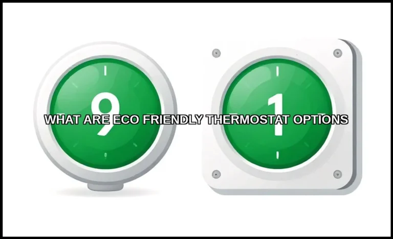 Eco friendly thermostat options