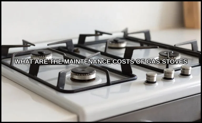 The maintenance costs of gas stoves