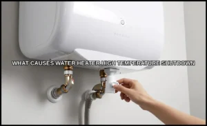 What causes water heater high temperature shutdown