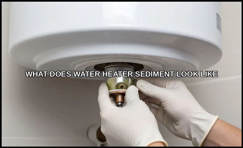 What does water heater sediment look like