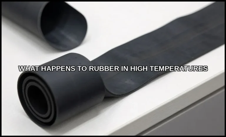 What happens to rubber in high temperatures