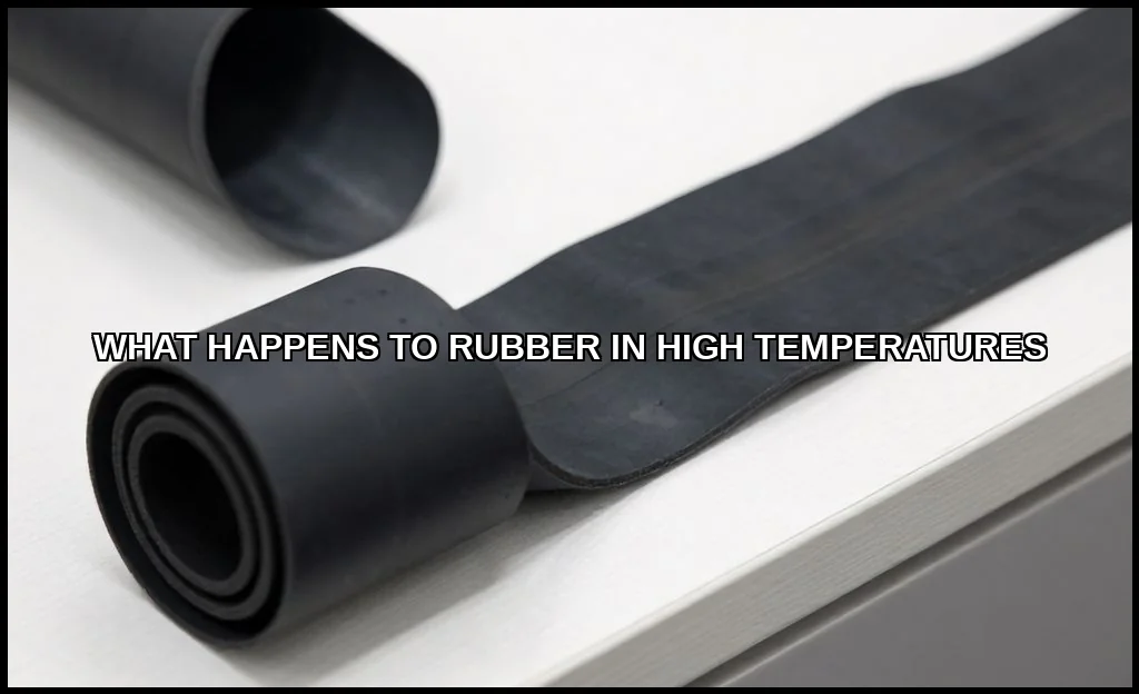 What happens to rubber in high temperatures