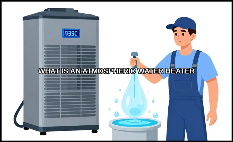 An atmospheric water heater