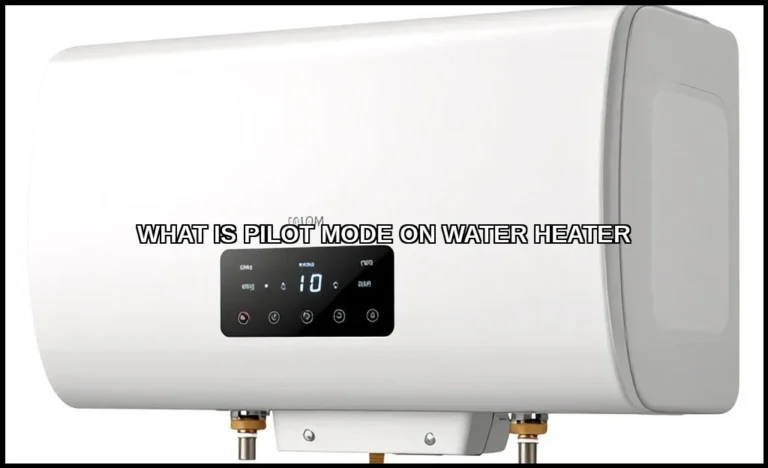 Pilot mode on water heater