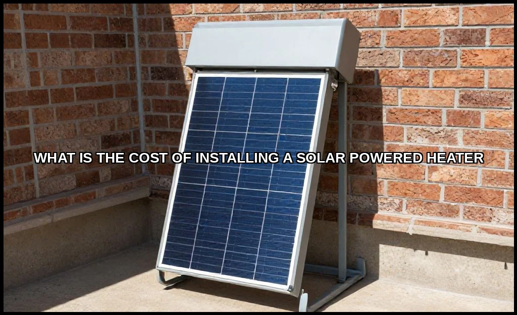 The cost of installing a solar powered heater