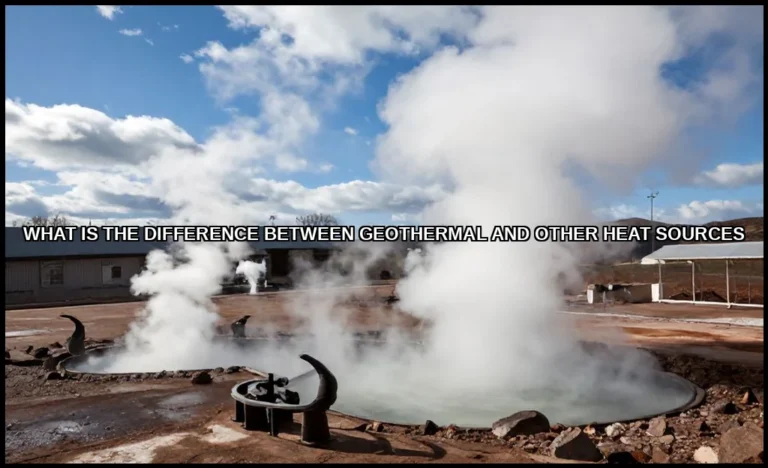 The difference between geothermal and other heat s