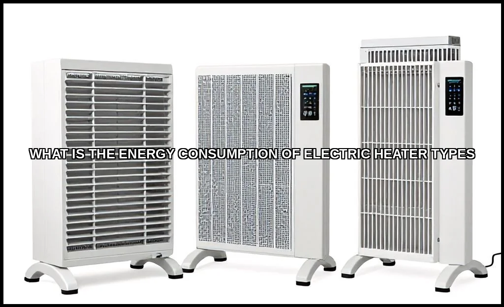 The energy consumption of electric heater types