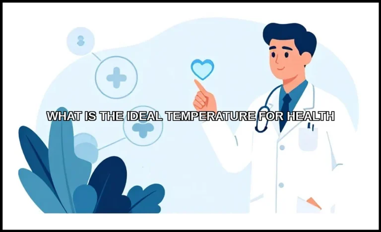 The ideal temperature for health