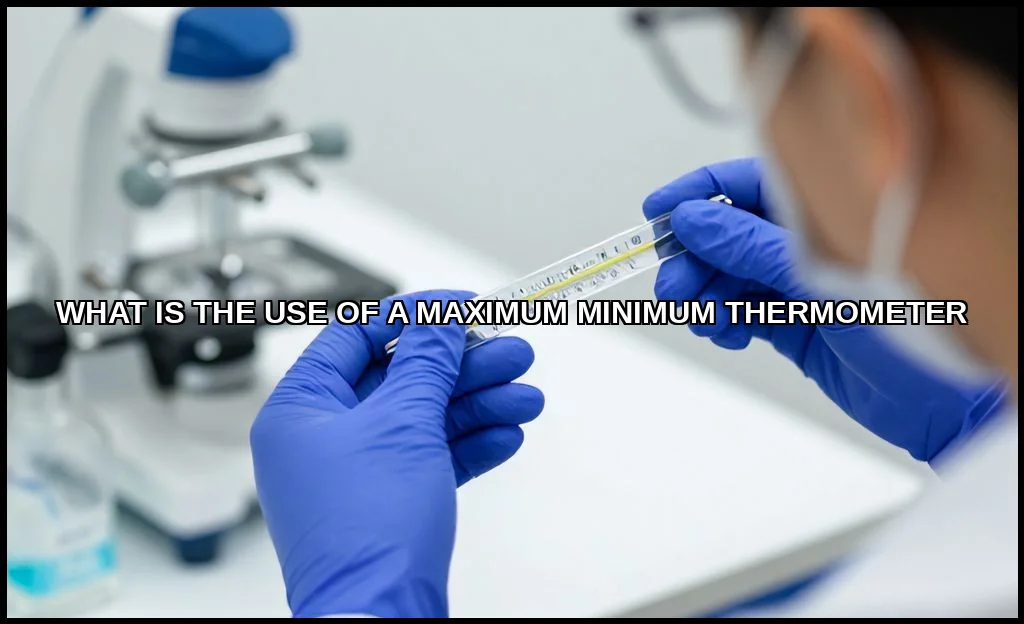 The use of a maximum minimum thermometer