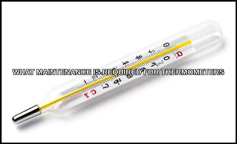 What maintenance is required for thermometers
