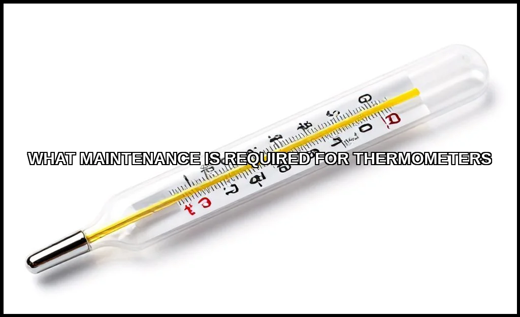 What maintenance is required for thermometers