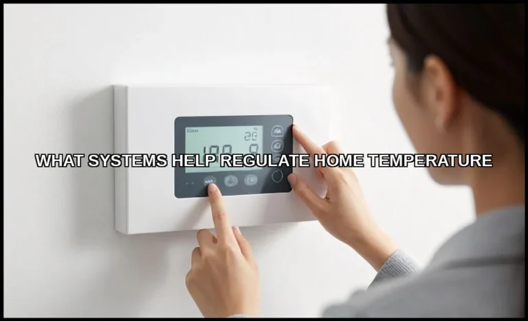 What systems help regulate home temperature