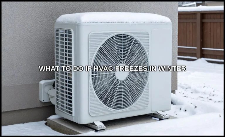 What to do if hvac freezes in winter