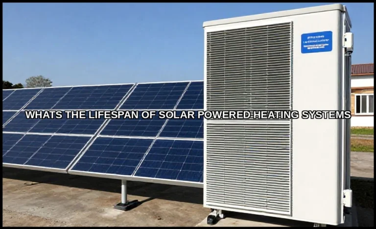 Whats the lifespan of solar powered heating system