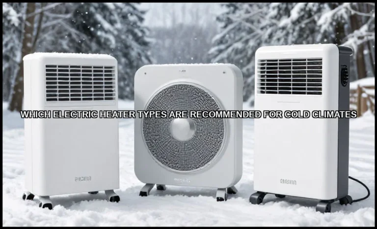 Which electric heater types are recommended for co