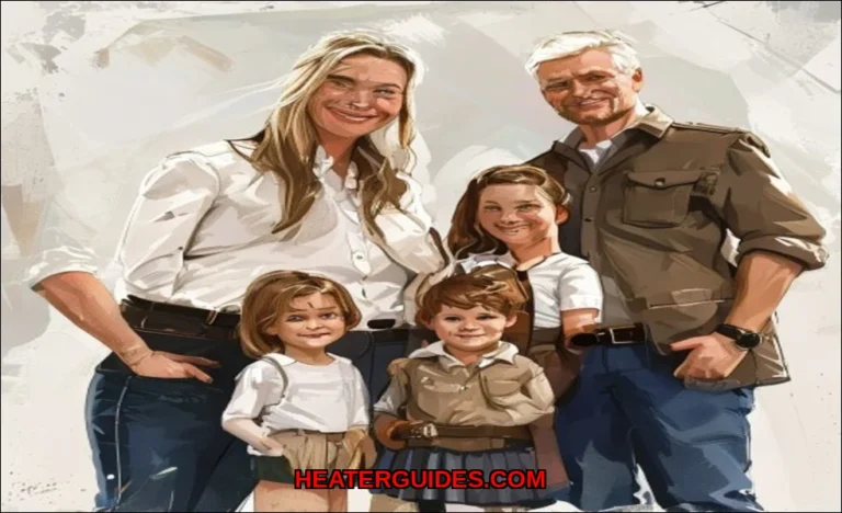Clean vector illustration of bradford white family