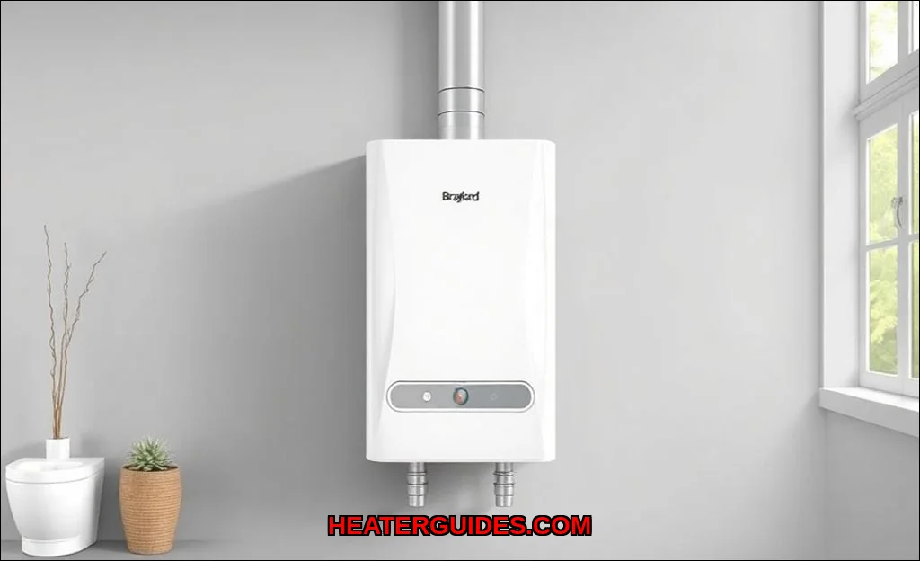 Clean vector illustration of bradford white tankle