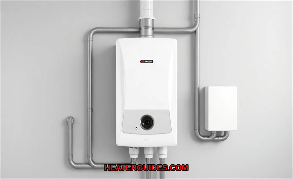 Clean vector illustration of bradford white tankle
