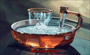Clean vector illustration of increase hot water du