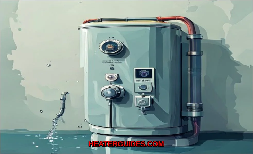 Clean vector illustration of water heater too smal