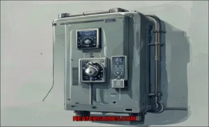 Clean vector illustration of what btu water heater