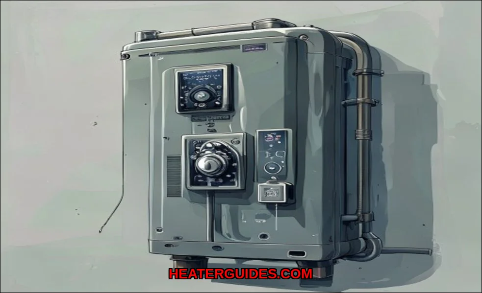 Clean vector illustration of what btu water heater