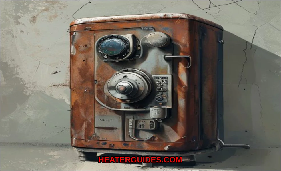 Clean vector illustration of why water heater rust